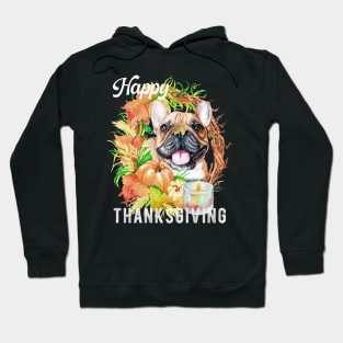 French Bulldog Dog Owner Thanksgiving Celebration Harvest Hoodie